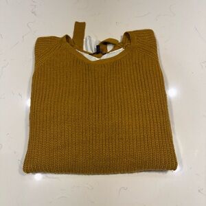Olivia Sky Mustard Knit Sweater – Size 3X